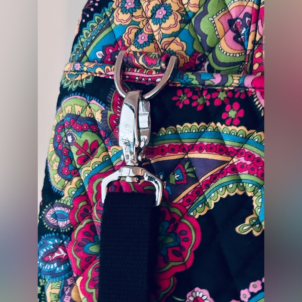 17” Vera Bradley Paisley Laptop Bag Symphony in Hue Paisley Multicolor Floral - Picture 5 of 13